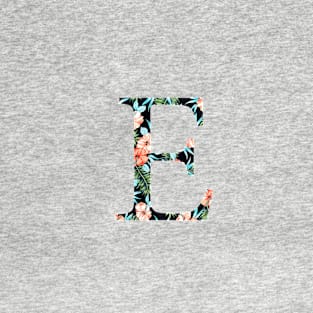 Epsilon Floral Greek Letter Design T-Shirt